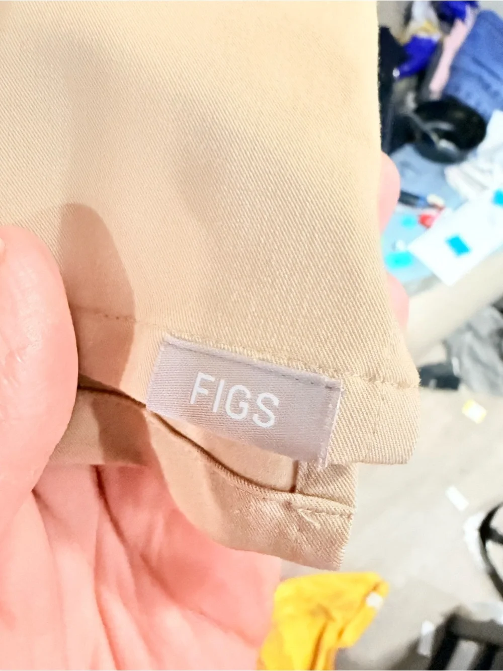 FIGS Women's Nala Scrub Top XL Camel W21SW1053